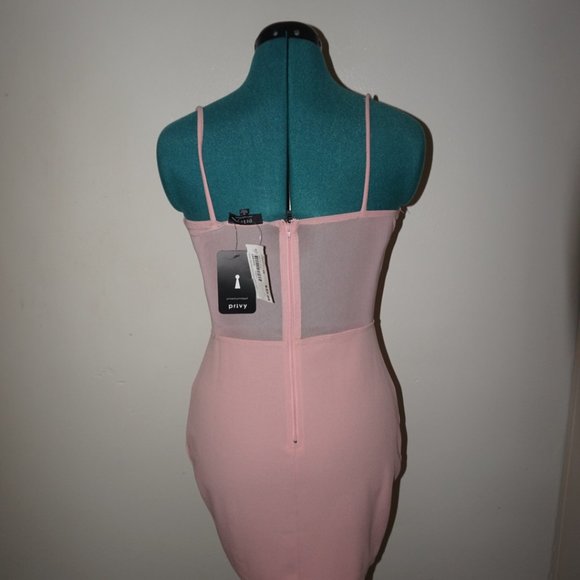 Pink Bodycon Dress - Picture 2 of 5